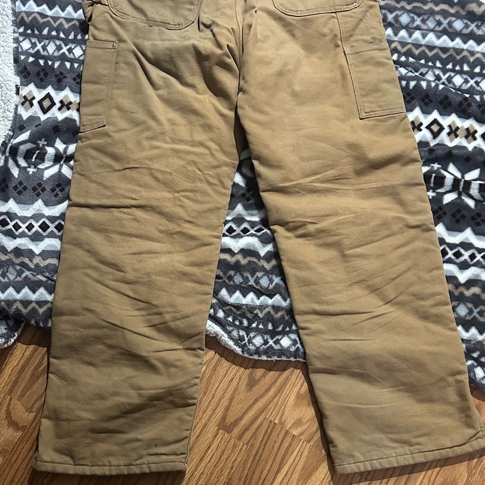Carhartt Brown Men's Work Overalls - Picture 12 of 16